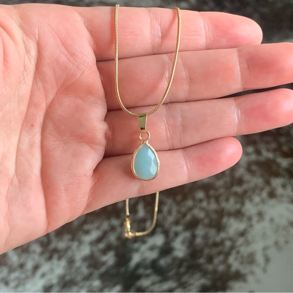 • NEW! Dainty Amazonite Necklace • - Picture 2 of 14